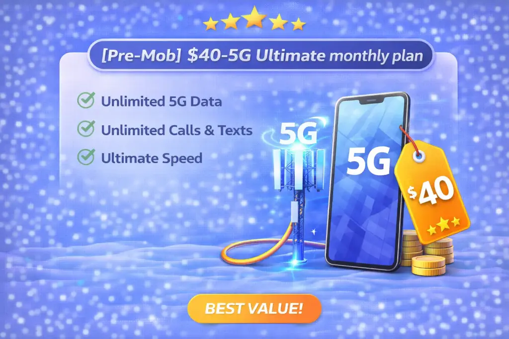  [Pre-Mob] $40-5G Ultimate monthly plan